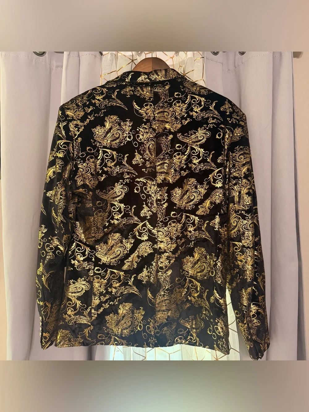 MAGE MALE Mens PartyFloral SuitJacket NotchedLapel SlimFit2-Button Size M NWT A5